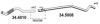 OPEL 24461373 Exhaust Pipe